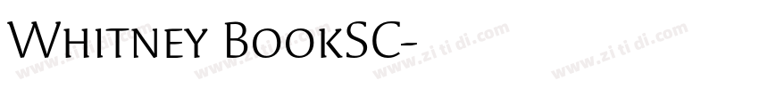 Whitney BookSC字体转换